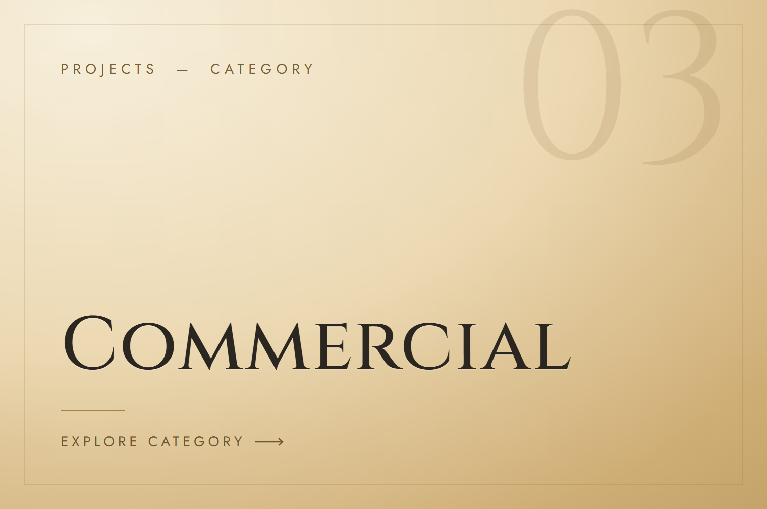 Projects Category - Commercial