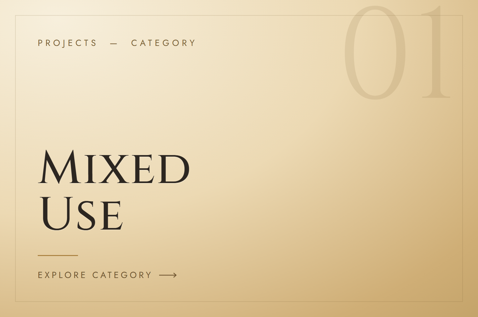 Projects Category - Mixed Use